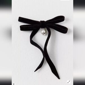 Free People,  Cohl Bow Tie Pin, Black - NEW!